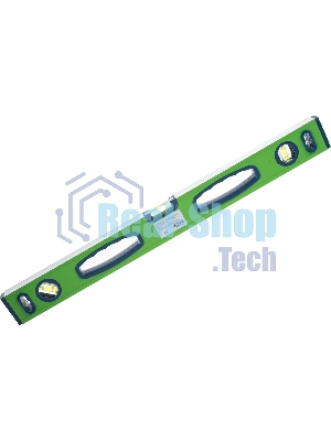 Уровень Сибртех алюминиевый УСМ-0,5-600, фрезерованный, 3 глазка, магнитный, рукоятки, 600 мм