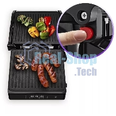 Гриль электрический Kitfort КТ-3682 2000Вт черный/серебристый