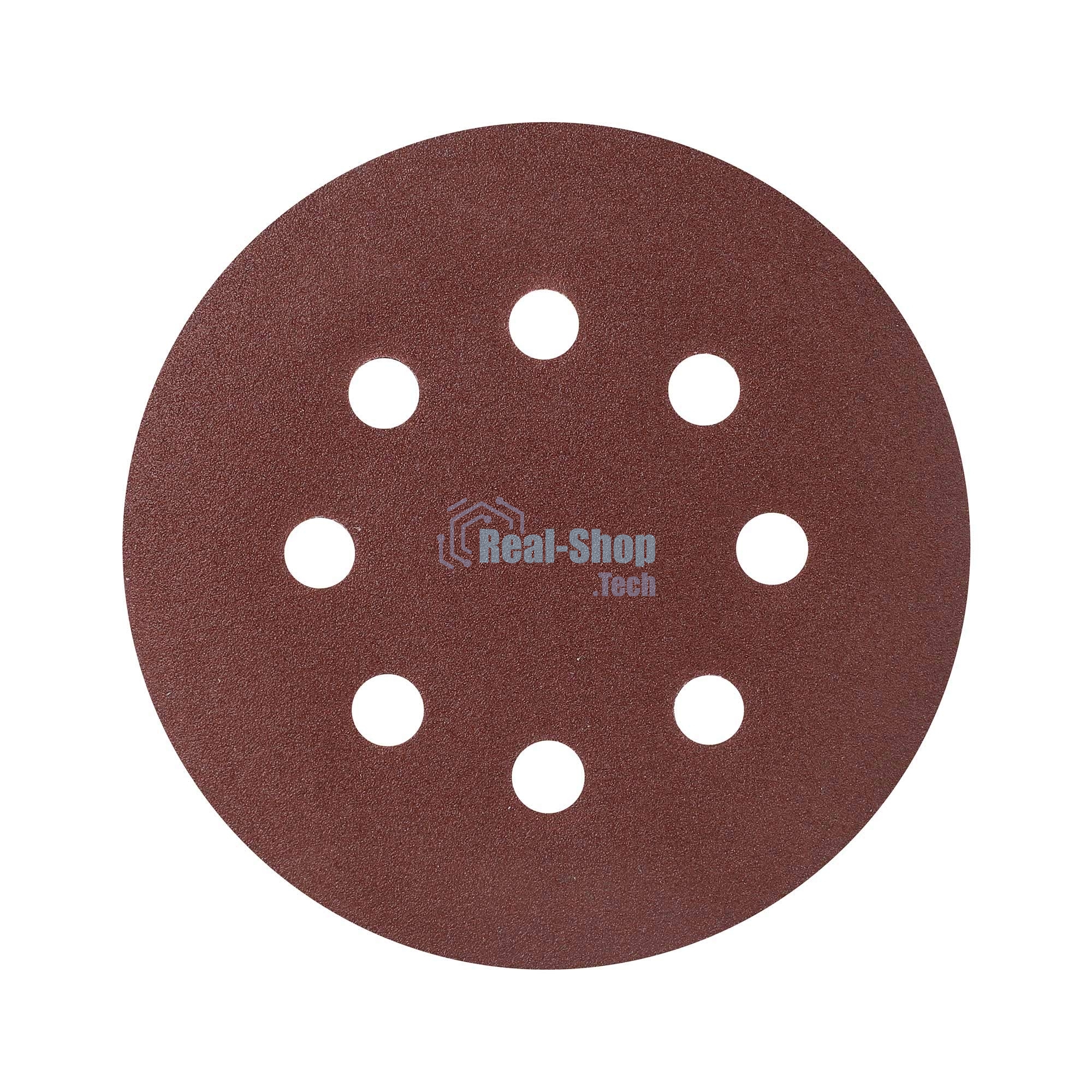 Круг шлифовальный PATRIOT на липучке, 125 мм, Р120, 8 отверстий, 5 шт