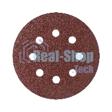 Круг шлифовальный PATRIOT на липучке, 125 мм, Р120, 8 отверстий, 5 шт