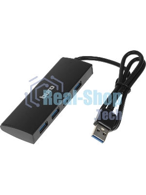 USB-концентратор Buro BU-HUB4-0.5-U3.0, USB 3.0, USB 4 порта, USB