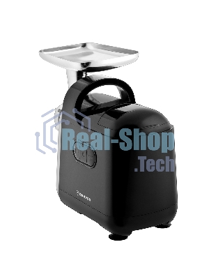 Мясорубка электрическая BRAYER BR1602 чёрный, 2000 Вт, 2.0 кг/мин, реверс, защита от перегрузки, металлический лоток, насадки - 6