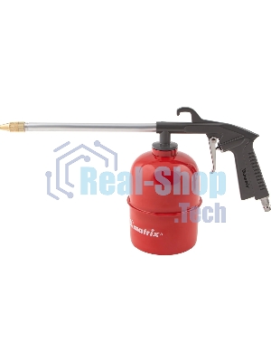 Набор пневмоинструмента Matrix, 5 предметов, быстросъемное соед. краскорасп. с верхним бачком