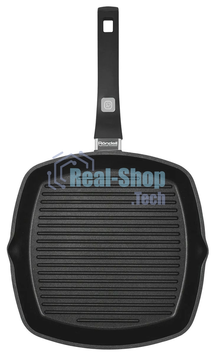 Сковорода-гриль Rondell Escurion Grey RDA-1124, 28 см, без крышки, серый