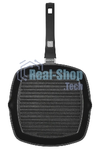 Сковорода-гриль Rondell Escurion Grey RDA-1124, 28 см, без крышки, серый