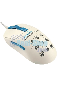 Мышь проводная A4Tech Bloody W72 Ultra Pixels Blue рисунок/бежевый/голубой, 20000 dpi, USB, кнопки - 7