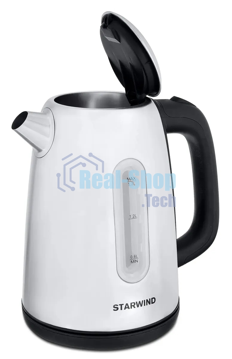 Чайник электрический Starwind SKS3210 1.7л. 2200Вт серебристый (корпус: металл)
