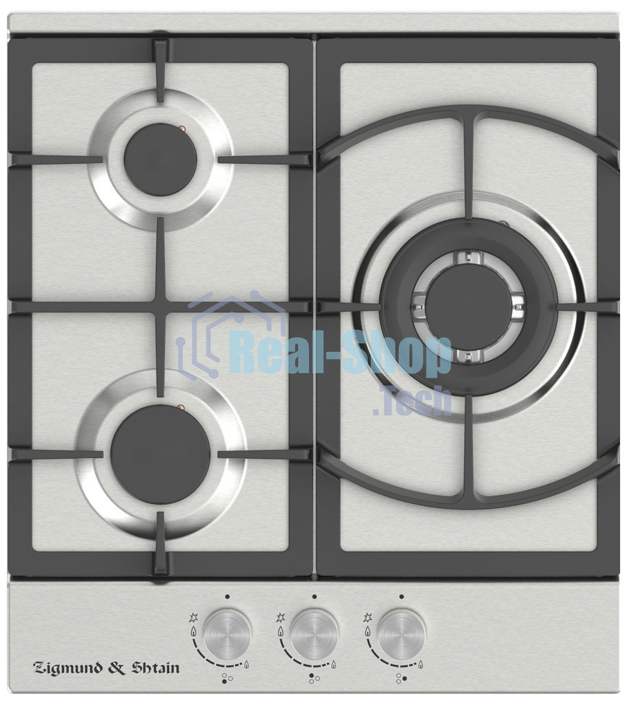 Газовая варочная панель Zigmund & Shtain G 14.4 S независимая, нержавеющая сталь