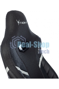 Кресло игровое Knight Thunder 5X черный эко.кожа крестов. металл