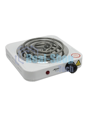 Плита настольная электрическая Atlanta ATH-1734 белый, одноконфорочная