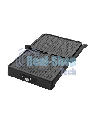 Гриль электрический Topdevice EG1/2200 Вт/0-240 °C/раскрытие на 180 °C/несъемные панели/черно-серебристый (TDSEG001_BK)