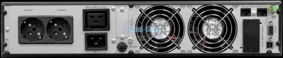Источник бесперебойного питания Бастион SKAT-UPS 3000 RACK / 3000 ВА / 2700 Вт / 2 x CEE 7 (евророзетка), 1 x IEC 320 С19 / без АКБ