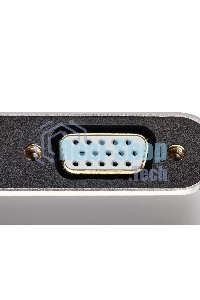 USB-концентратор USB3.1 TypeCm -->HDMI+USB3.0+PD+VGA Alum Grey 4K@30Hz, Telecom TUC055