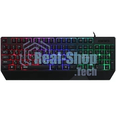 Клавиатура проводная игровая Qumo Twins K68, с двумя накладками разного цвета, проводная, 104 клавиши, кнопка FN, встроенная радужная подсветка