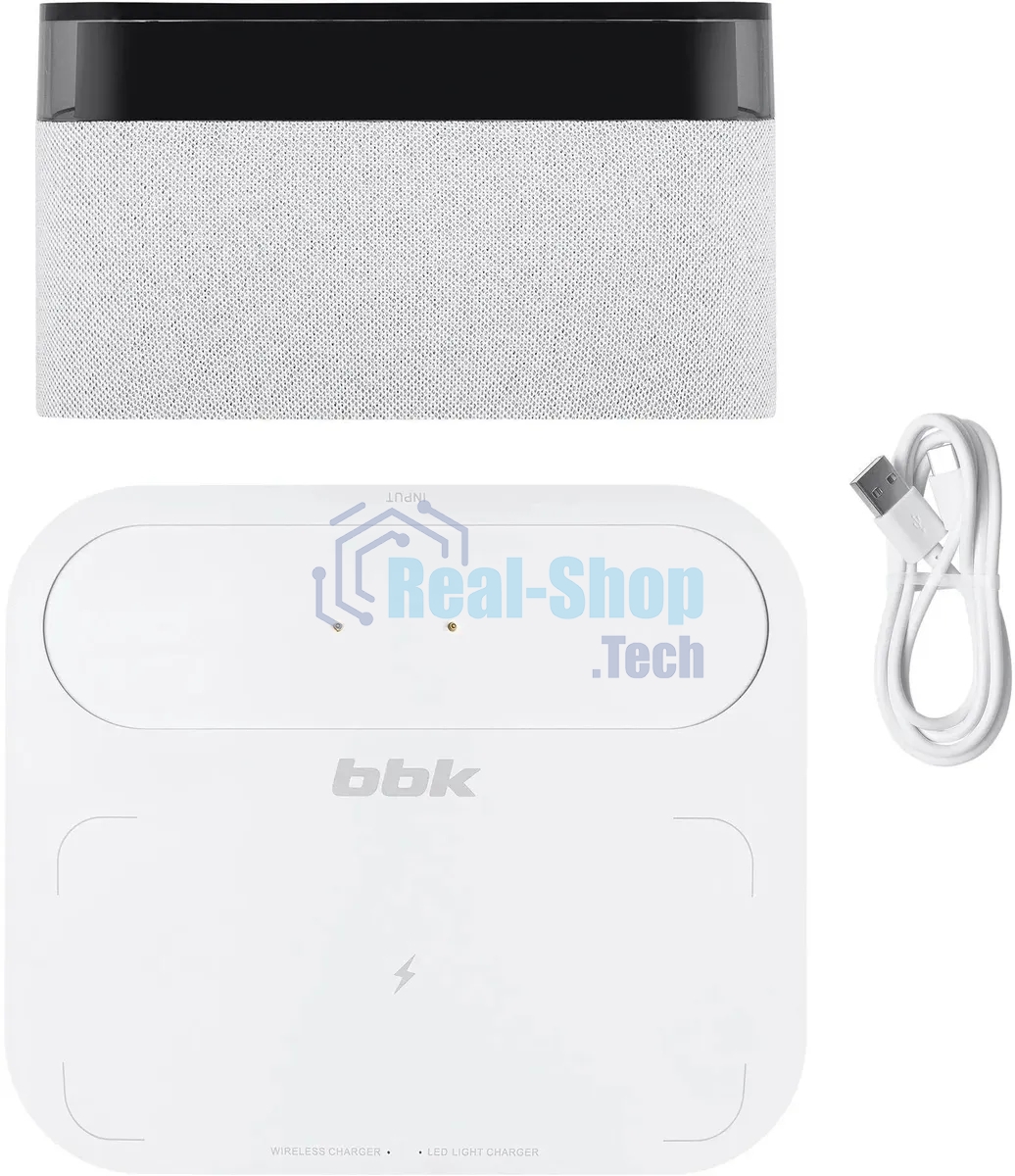 Портативная колонка BBK BTA2020 белый 5W 1.0 BT 10м 1200mAh