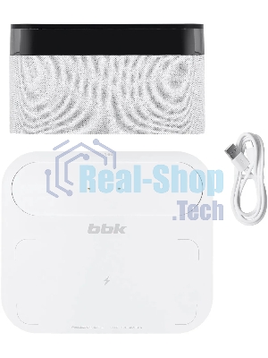 Портативная колонка BBK BTA2020 белый 5W 1.0 BT 10м 1200mAh