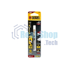 Сверло спиральное по металлу Denzel 4,5 x 80мм, Р6М5, Golden Tip, многогранная заточка