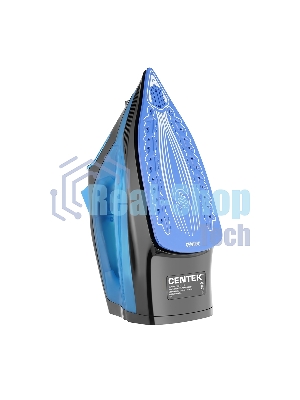 Утюг Centek CT-2351 синий, 2200 Вт, 35 г/мин, 130 г/мин, 300 мл