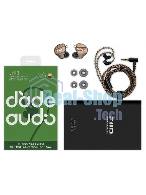 Проводные наушники FiiO FH13 черный, внутриканальные, Jack 3.5