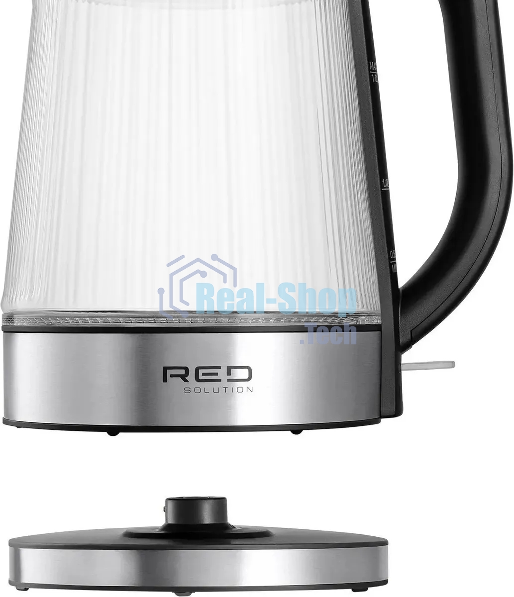 Чайник электрический Red Solution G121 1.8 л, 2200 Вт, черный/серебристый