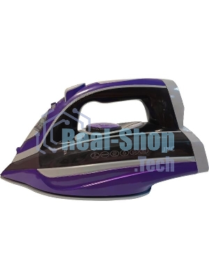 Утюг JVC JRI02 фиолетовый/черный, 2400 Вт, 20 г/мин, 120 г/мин, 400 мл
