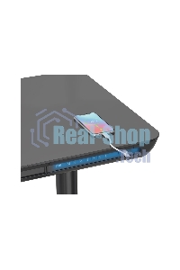 Стол компьютерный Cactus CS-EGD-BK-LED столешница закаленное стекло, черный, каркас черный