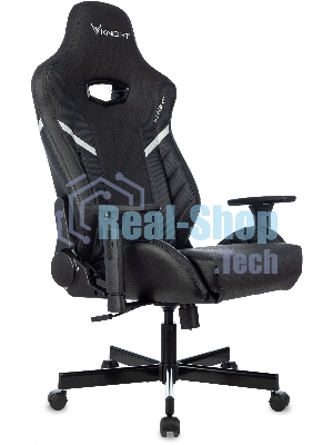 Кресло Knight Thunder 5X черный, экокожа, 120 кг, механизм качания