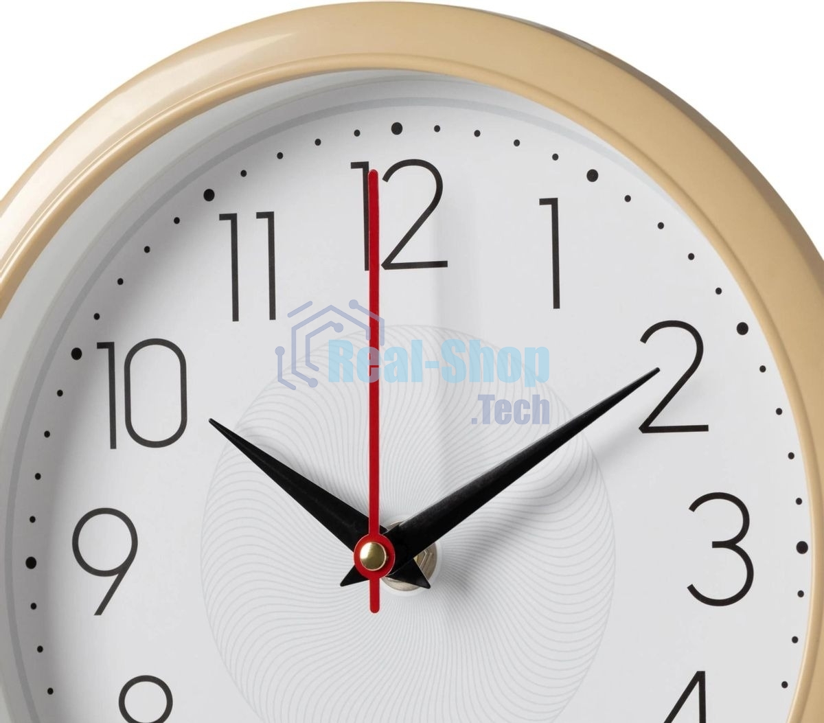 Часы настенные аналоговые Бюрократ WALLC-R83P D22 см белый/бежевый