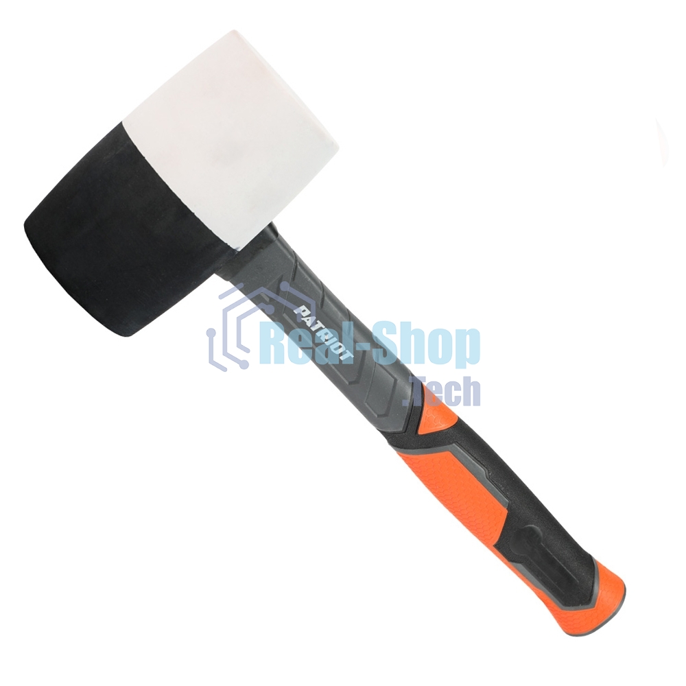 Киянка PATRIOT RMF-680BW черно-белая, с фиберглассовой рукояткой, 680г