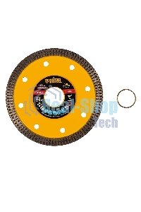 Диск алмазный отрезной Denzel 115 х 22,2мм, сплошной, супертонкий, горячий пресс, сухой/мокрый рез