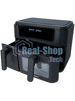 Аэрофритюрница Steba HF 9501 DUO черный, 2400 Вт, 9,5 л, сенсор, 10 программ