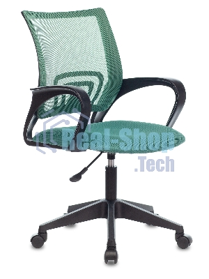 Кресло компьютерное Бюрократ CH-695NLT TW-03 TW-30 зеленый, сетка/ткань, крестовина пластик