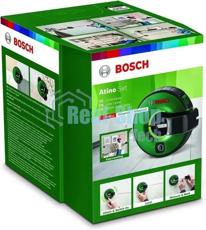 Нивелир лазерн. Bosch Atino 2кл.лаз. 650нм цв.луч. красный (0603663A00)