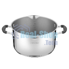 Кастрюля Maunfeld LAURA MCS56S08GR из нержавеющей стали со стеклянной крышкой, 24 см, 5,6 л.