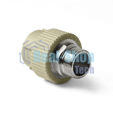 Муфта комбинированная 32 х 1' НР под ключ полипропиленовая PPR белый PRO AQUA