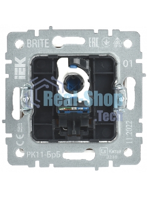 Розетка компьютерная IEK BRITE РК11-БрБ RJ45 кат.6 белый