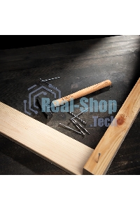 Молоток слесарный Denzel 200 г, кованый квадратный боек, буковая рукоятка