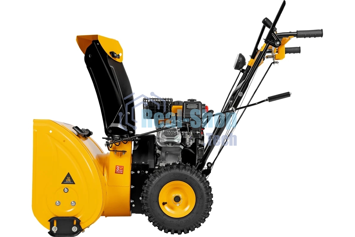 Бензиновая снегоуборочная машина Denzel SBM 610, 212cc, ручной старт, фара