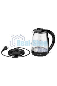 Чайник электрический Hyundai HYK-G2011 1.7л. 2200Вт черный (корпус: стекло)