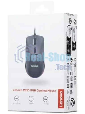 Мышь проводная Lenovo M210 RGb Gaming черный оптическая 8000dpi USB2.0 (GY51M74265)