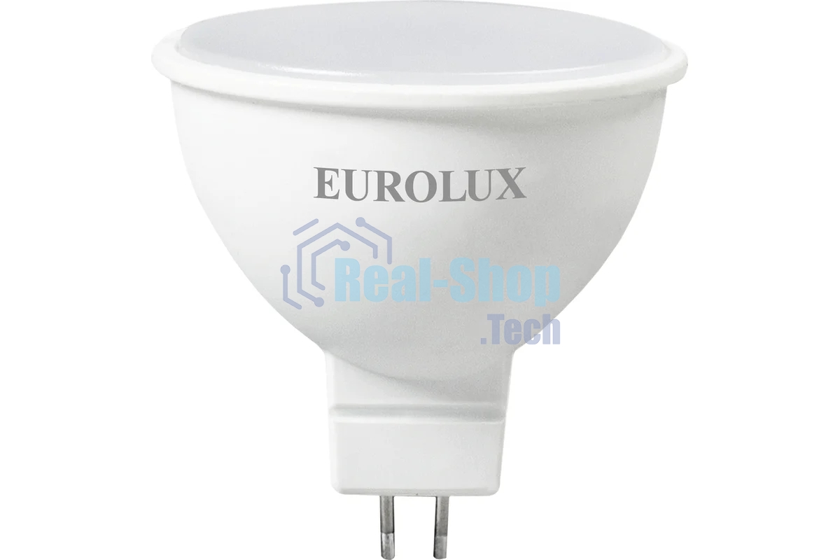 Лампа светодиодная EUROLUX LL-E-MR16-7W-230-4K-GU5.3 рефлектор