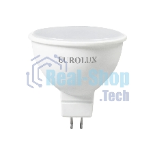 Лампа светодиодная EUROLUX LL-E-MR16-7W-230-4K-GU5.3 рефлектор
