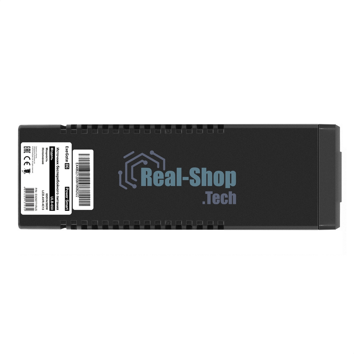 Источник бесперебойного питания ExeGate Power Smart ULB-650.LCD.AVR.4C13 650VA/360W, LCD, AVR, 4*C13, черный