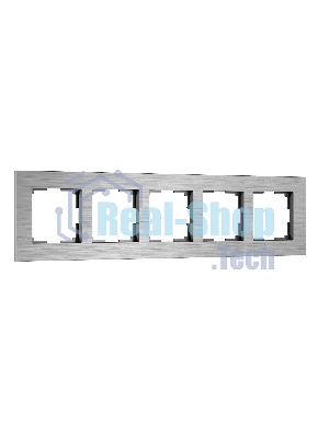 Рамка WERKEL на 5 постов AluMax (алюминий) W0053506