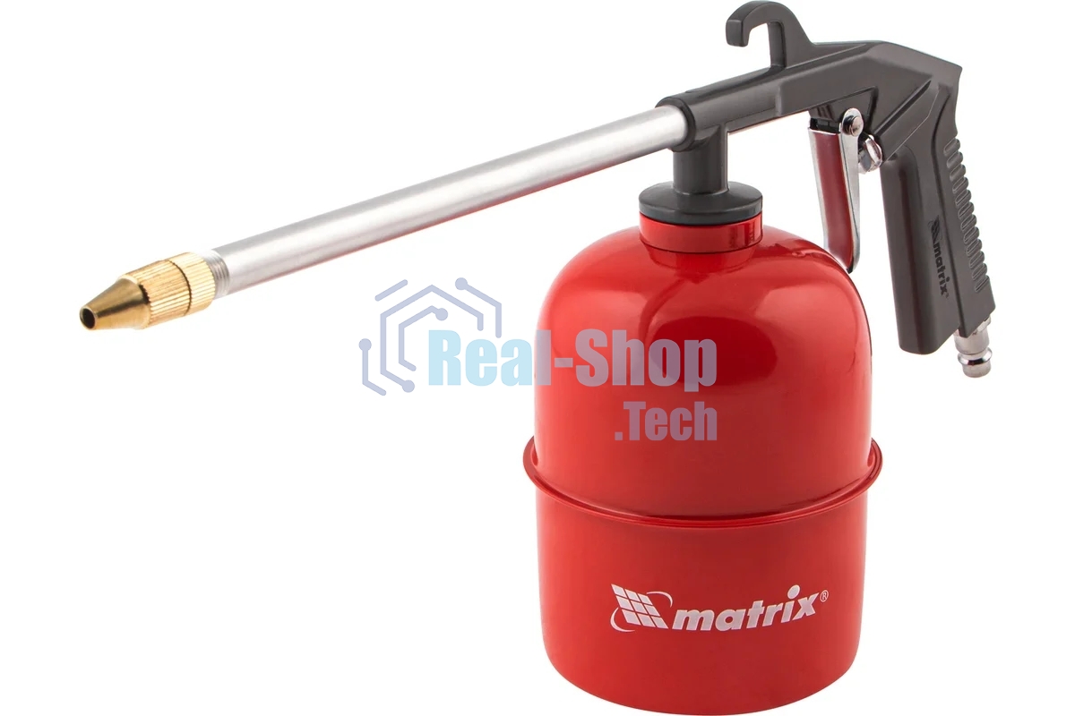 Набор пневмоинструмента Matrix, 5 предметов, быстросъемное соед. краскорасп. с верхним бачком