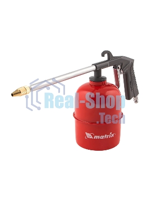 Набор пневмоинструмента Matrix, 5 предметов, быстросъемное соед. краскорасп. с верхним бачком