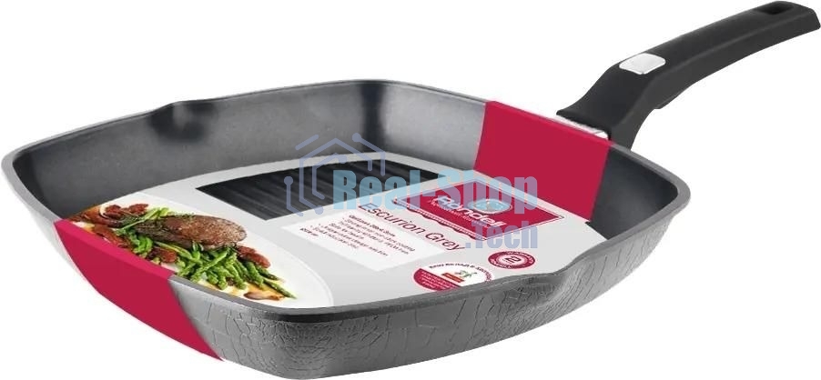 Сковорода-гриль Rondell Escurion Grey RDA-1124, 28 см, без крышки, серый