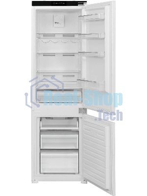 Встраиваемый холодильник Hyundai HBR 1786 2-хкамерн. белый