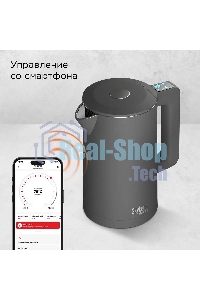 Чайник электрический Redmond SkyKettle KM231S 1.7 л, 2200 Вт, серый