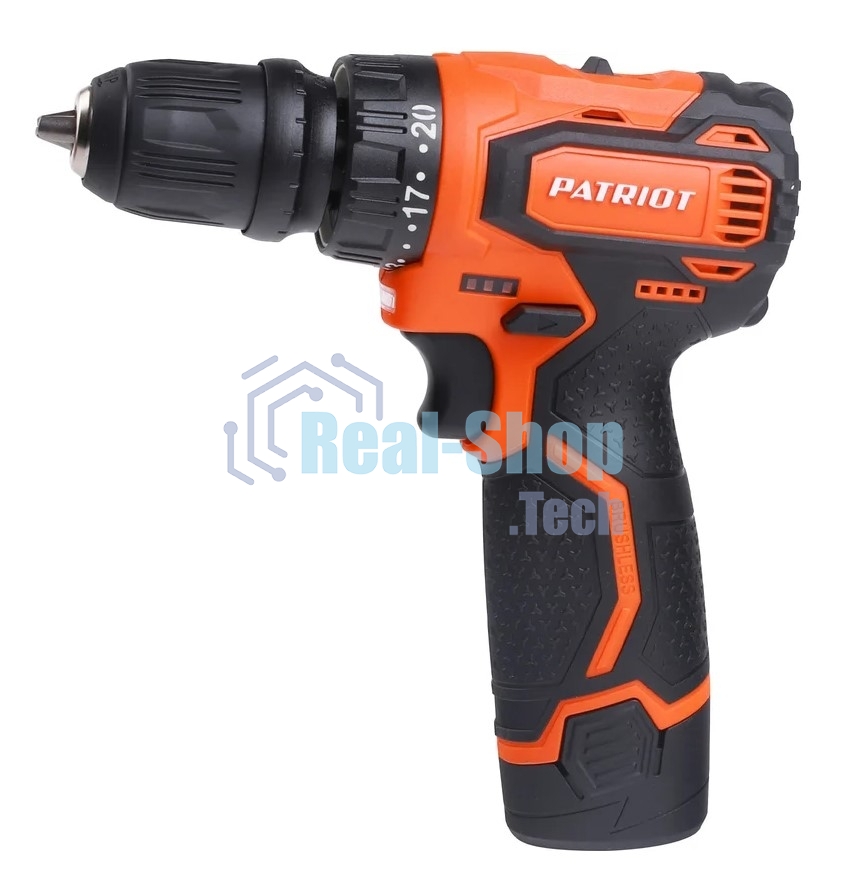 Дрель-шуруповерт аккумуляторная Patriot BR 369Li, Аккумуляторная, 12В, 2 АКБ, Кейс